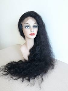 Professionnels vendant cambodgiens alignés vierge naturelle ondulée HD dentelle frontale perruques 13x4 cuticule disponible droite crépus Curl - Product Image 4