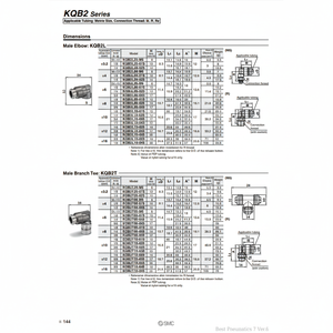 อุปกรณ์นิวเมติกส์แบบสัมผัสเดียวทำจากโลหะสำหรับ KQB2T04-02S ชิ้นส่วนนิวเมติก - Product Image 1