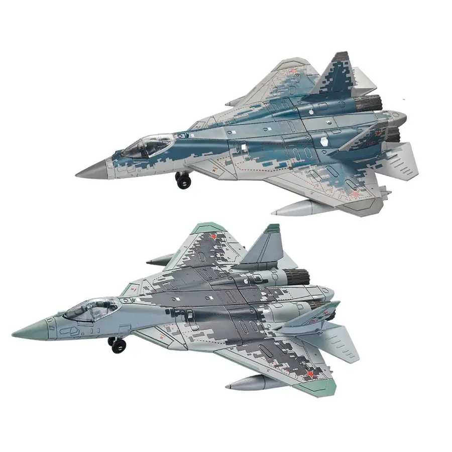 1/72 hava kuvvetleri SU-57 savaşçı Jet ordu Die Cast uçaklar askeri oyuncak Model uçak bombacı uçak eğitim çocuk yapı taşı