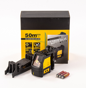 Niveau laser industriel rechargeable à 2 lignes pour mesures verticales intérieures et extérieures - Product Image 2