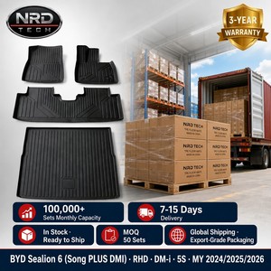 พรมปูพื้นรถยนต์ BYD Song PLUS รุ่น Sealion 6 DM-i พวงมาลัยขวา ปี 2024 |   แผ่นรองกันลื่น TPE กันน้ำ ขอบยก 3 มิติ ปิดขอบเต็มแผ่น ผลิตตามแบบ OEM - Product Image 5