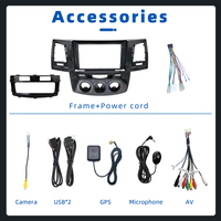 Radio Mobil Android 13 2+32GB untuk Fortuner Hilux Vigo 2004-2015 Stereo CarPlay Auto Layar IPS WiFi DSP GPS 1 Tahun Mirror Link
