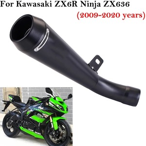 Silenciador de Escape Modificado para Motocicleta, Tubo de Enlace para <span class=keywords><strong>Kawasaki</strong></span> ZX6R, <span class=keywords><strong>Ninja</strong></span> ZX636, <span class=keywords><strong>2009</strong></span>, 2020, - Product Image 2