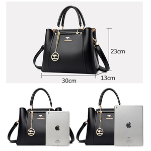 Sacs <span class=keywords><strong>à</strong></span> <span class=keywords><strong>Main</strong></span> Femme de Haute Qualité, Sacs <span class=keywords><strong>Bandoulière</strong></span> et Porté Épaule de Luxe <span class=keywords><strong>à</strong></span> 3 Compartiments, <span class=keywords><strong>Grand</strong></span> <span class=keywords><strong>Sac</strong></span> Fourre-Tout Grande Capacité pour Dames - Product Image 2
