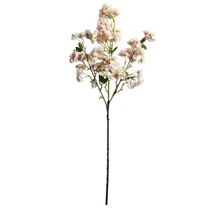 Y0012- 7 Lebensechte Dekorative Blumen 1m Silk Künstliche Kirsche Blossom Zweige