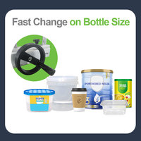 Machine de capsulage automatique à grande vitesse d'origine pour collations, yaourt, matcha, poudre, aliments pour animaux domestiques, noix, capsuleuse pour aliments soufflés