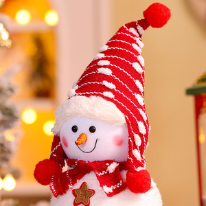 Nouvelle Poupée Bonhomme de Neige de Noël Transfrontalière Grande Taille en Peluche Courte 0-24 Mois Décoration de Noël et Accessoire de Scène - Product Image 4