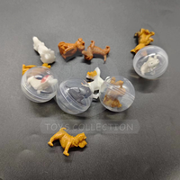 Vente en gros Ornement Chien Mignon Pvc Mini Animal Jouet Capsule Fidget Cadeau de Fête pour Enfants pour Distributeur Automatique