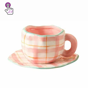 Floral design optional color 250 ml personality Creativity China suppliers homewares tea cup