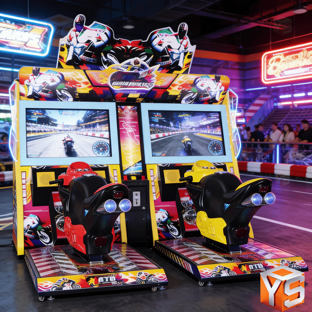 ZDYS Coin Operated Arcade Racing Game Machine with Multi-language Interface
