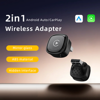 Kablosuz CarPlay Android Auto Adaptörü USB Type-C Bağlantısı, 2'si 1 Arada Kablolu/Kablosuz Wi-Fi 5.8GHz'i Dönüştürür, Evrensel Uyumlu