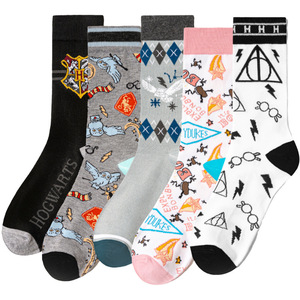 Calzini in Cotone da Uomo WZ240, Stile Britannico con Disegni Cartoon, Calze a Metà Polpaccio - Product Image 1
