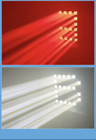 36 panneaux matriciels LED RGBW 10W effet 'Bee Eye' avec barre lumineuse, indice de protection IP33, Ra90, contrôlables DMX512, à intensité variable, finition noire, pour KTV, scène de spectacle et course automobile