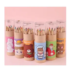 Pensil Warna Timbal Kayu 12 Warna 24 Warna 36 Set Warna Set Pensil Warna Set Sekolah