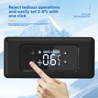 Boîte de réfrigération pour insuline 5L, mini-réfrigérateur portable à température constante à semi-conducteurs, refroidisseur monté sur voiture, rechargeable