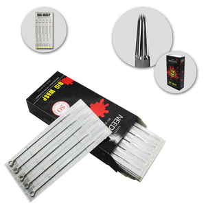 Original BIGWASP 50 unids/caja <span class=keywords><strong>RL</strong></span> RS RM M1 agujas de tatuaje largas desechables de acero inoxidable tradicional Premium - Product Image 5
