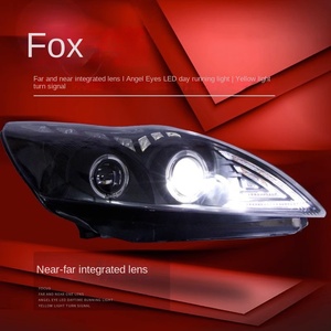 Cho tập trung 2009-2013 cổ điển Đèn pha lắp ráp sửa đổi LED mắt thiên thần ban ngày chạy đèn ống kính Xenon đèn 12V 55W phổ - Product Image 3