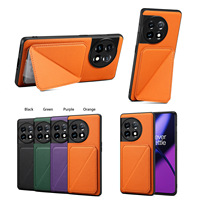 Étui de téléphone en cuir PU à motif litchi Denior avec fonction portefeuille et support, compatible avec les séries OnePlus 13/12/11/Ace 3/Ace 2
