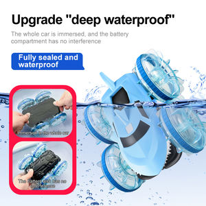 Glow tekerlek Stunt Amphibious RC köpekbalığı oyuncak arabalar çocuklar için jest algılama uzaktan kumandalı kamyon oyuncak 2.4ghz radyo kontrol aracı - Product Image 3