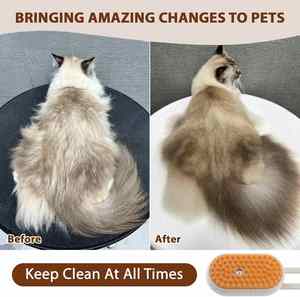 Spray Message Comb 3 in 1 Rechargeable <b>Pet</b> Hair Removal <b>Brush</b> <b>Pet</b> Spray Massage Comb Cat Combs With Handle Steam <b>Pet</b> <b>Brush</b> - Product Image 3
