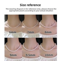 Collier de perles d'eau douce Zhuji 78 mm, style rétro littéraire, perles rondes parfaites, effet aurore subtil, cadeau idéal pour la fête des mères
