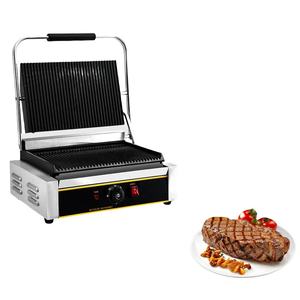 Parrilla Comercial para Sándwiches, Plancha de Contacto de Una Sola Cabeza, Máquina para Hacer Paninis, Plancha Caliente Comercial - Product Image 2