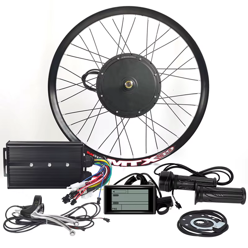 Kit Conversion Vélo électrique – 48-72V 40A 2000W – Affichage Couleur – Roues 27,5/29 Pouces