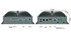 คอมพิวเตอร์อุตสาหกรรมติดผนัง BKHD 9 36V รุ่น J1900 J6412 N100 i5 7300U i5 8250U i3 4005U i5 4200U แบบไม่มีพัดลม พร้อมพอร์ต LAN คู่ - Product Image 6