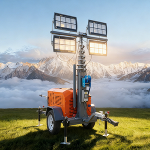 Torre de Luz Móvil LED Hidráulica de 7m con Mástil Telescópico para Exteriores - Precio de Venta Especial - Product Image 1