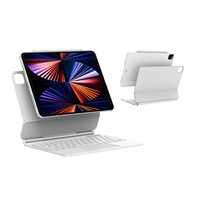 Casing Keyboard Nirkabel Magic Keyboard Beelan 2-in-1 Smart Trackpad untuk iPad Pro 11 & iPad Air 10.9 Baru Ultra Tipis dengan Lampu Latar RGB