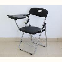 Chaise de conférence moderne, chaise individuelle en plastique pour étudiant, chaise de formation, pliable, avec accoudoirs réglables, base pivotante, chaise de direction