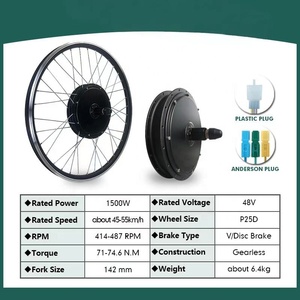 Kit de conversion de vélo électrique pas cher avec batterie, roue arrière étanche, pneu plein de qualité, stock au Royaume-Uni, double moteur 1500w - Product Image 2