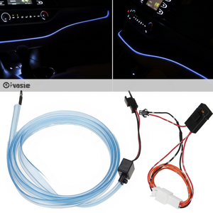 12V Car Dashboard LED Light Strip Dash Board <b>Gap</b> Atmosphere Lamp Blue LED Backlight for Toyota Highlander 2015 2016 2017 - Product Image 1