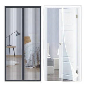 <span class=keywords><strong>Mosquitera</strong></span> Magnética Moderna 2025 de Poliéster de <span class=keywords><strong>Marco</strong></span> Completo con Agujeros de Malla Pequeños para Ventilación, Puerta con Pantalla para Dormitorio/Baño, Fácil Instalación - Product Image 3