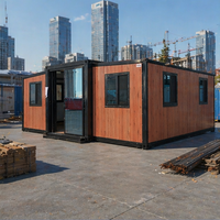 Maison conteneur pliable et extensible avec une taille pliée de 2200 mm et un épaisseur de sol de 18 mm