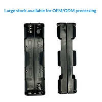 Boîtier de batterie allongé pour 8 piles AA, support 12V, rangement double face, conteneur pour piles bouton 9V, à souder et connecter soi-même
