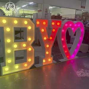 Customized Up Letter Lighted For Wedding Led Letters Marquee Light