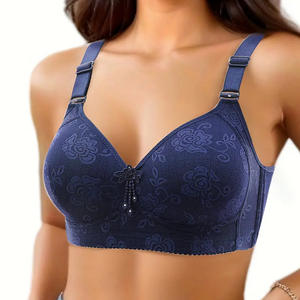 Sujetador de Algodón de Punto Fino Transpirable de Verano de Alta Calidad, Copa 3/4, para Mujeres con Busto Grande, Sin Varillas, Tirantes Ajustables, Diseño Sólido, Sexy - Product Image 2