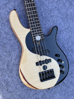 Professional Performance 5/4 Strings Solid Basswood Body Maple Neck Ebony Fingerboard Glossy Finish Electric Bass Guitar-Geake