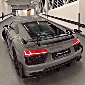 Nouvelles ailerons arrière en fibre de carbone de haute qualité, grandes ailes de spoiler, vente directe d'usine pour <span class=keywords><strong>Audi</strong></span> R8 TT A4 A6 A7 A8 - Product Image 5