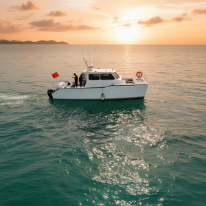 Yacht Catamaran en Aluminium de 32,5 pieds, Grand Espace, Bateau à Moteur Puissant, Capacité 12 Personnes, Moteur Double Hors-Bord, Yacht en Alliage pour Fêtes en <span class=keywords><strong>Mer</strong></span> - Product Image 4