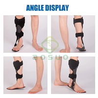 Rééducteur d'orthèse de pied de cheville d'AFO de fibre de carbone pour le dispositif de Correction de membre d'instabilité de cheville de chute de pied