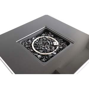 DB 30 pouces blanc acier Propane/gaz naturel foyer Table Rectangle extérieur jardin décoration feu bol pour usage extérieur - Product Image 4