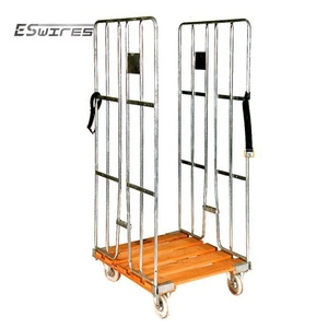 Récipient de rouleau de stockage de treillis métallique à 2 côtés en acier métallique de personnalisation de haute qualité - Product Image 2