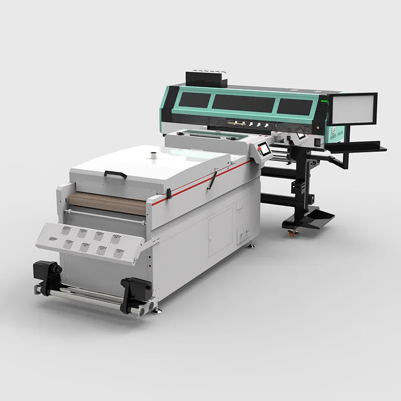 Papel têxtil digital tipo 4720 i3200, impressora de transferência de calor para animais de estimação com secador de pó