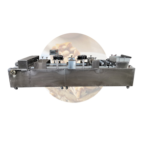 Dos cuchillas de corte, máquina formadora de barras de cereales de caramelo de maní, línea de producción de barras de granola crujientes de sésamo - Product Image 2