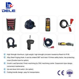 Palans de scène Chine 220V 500KG 100KG Mini grue de levage Équipement de levage électrique Moteur de treillis de scène Palan à chaîne avec certificat CE - Product Image 4