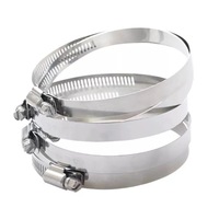Acier inoxydable SS201/304 Type américain réglable automatiquement 1/2 ''-4'' collier de serrage pour tuyau et système métrique de vente en gros automatique