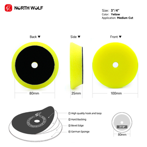 北狼80毫米<span class=keywords><strong>3</strong></span>英寸海绵抛光垫抛光垫汽车细节泡沫抛光垫 - Product Image 3