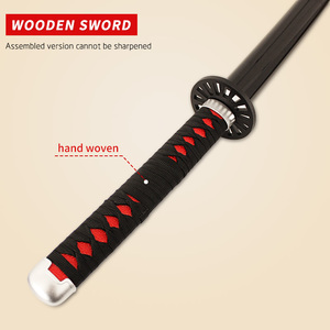 104Cm Chất Lượng Cao Quỷ Slayer Thanh Kiếm Nhà Máy Giá Bán Buôn Bằng Gỗ Có Thể Tháo Rời <span class=keywords><strong>Samurai</strong></span> Thanh Kiếm Tre Cho Chơi - Product Image 3